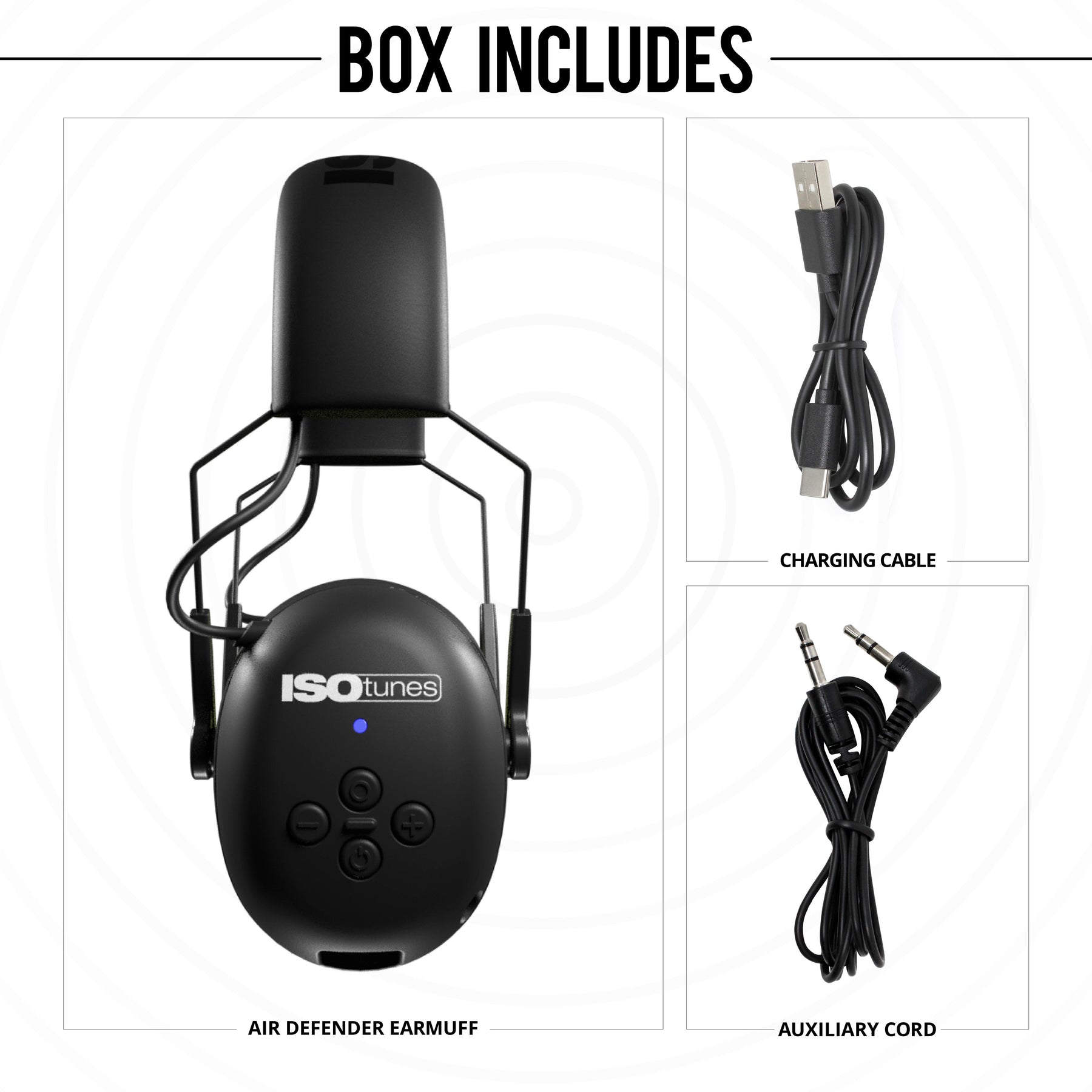 ISOtunes AIR DEFENDER Hearing Protection Headphones What's Inside