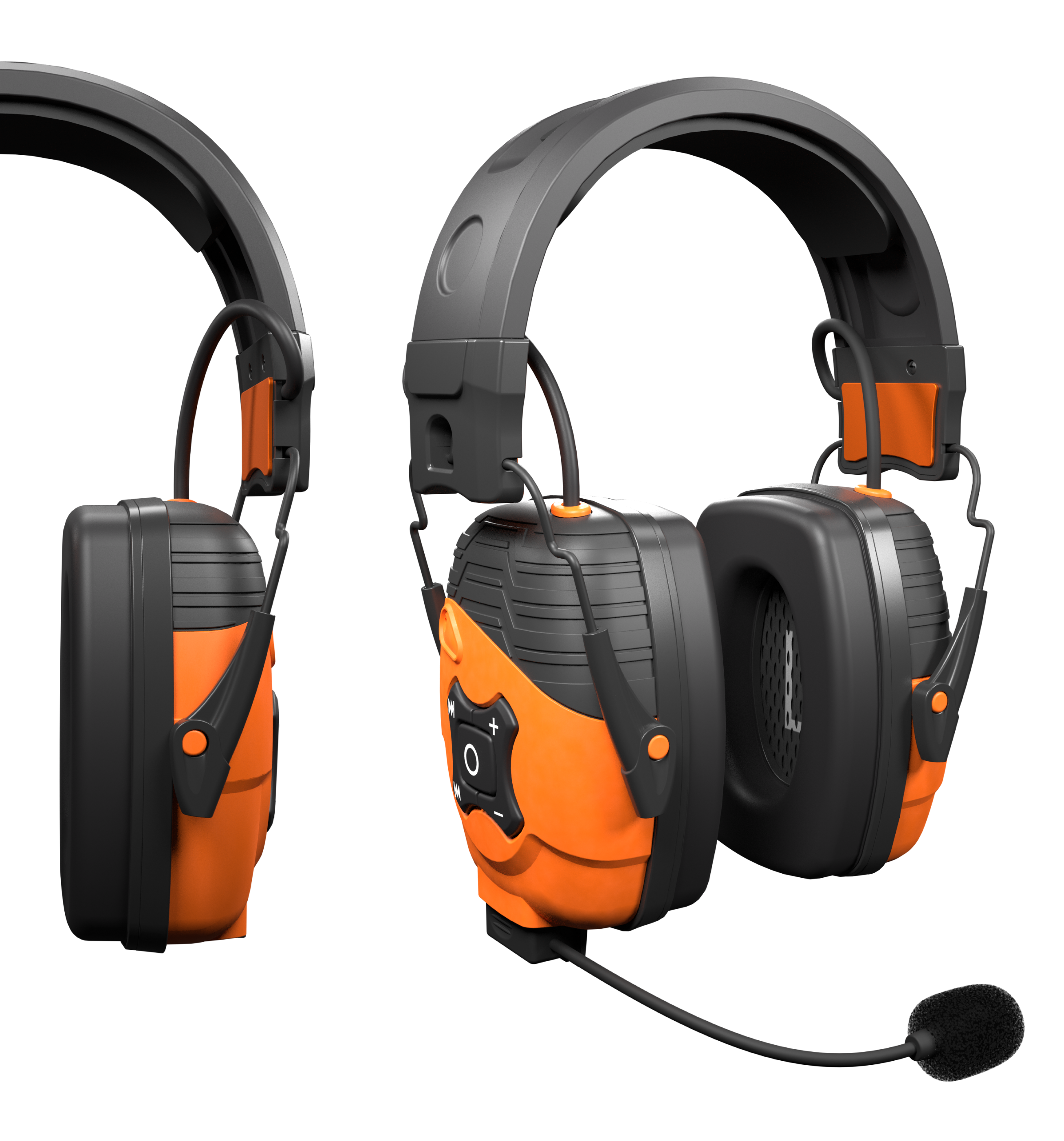 Green and black wireless earbuds with a matching black charging case.