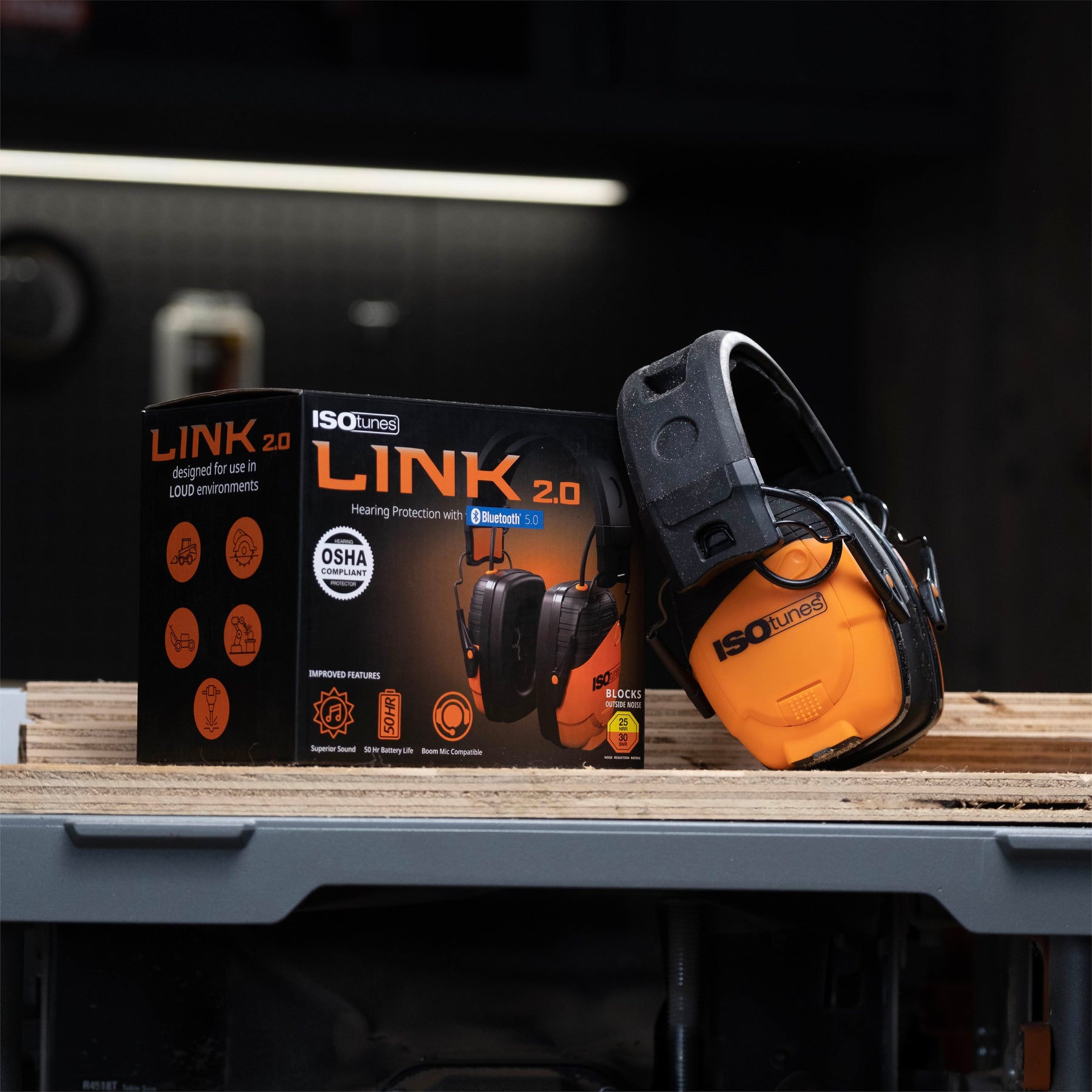 ISOtunes LINK 2 Bluetooth Headphones for Hearing Protection