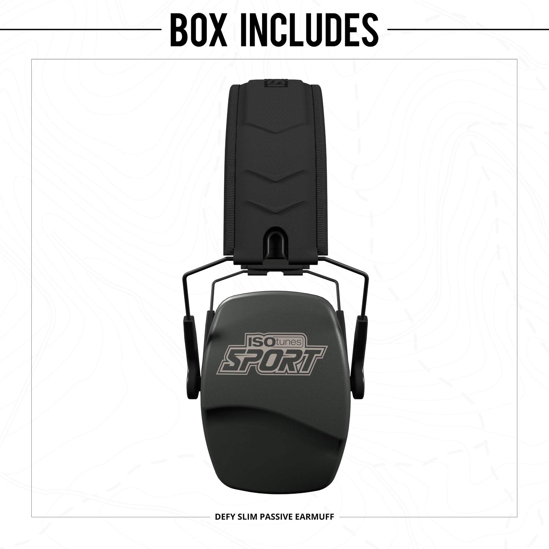 ISOtunes Sport DEFY Slim Passive Earmuffs for Hearing Protection What's Inside