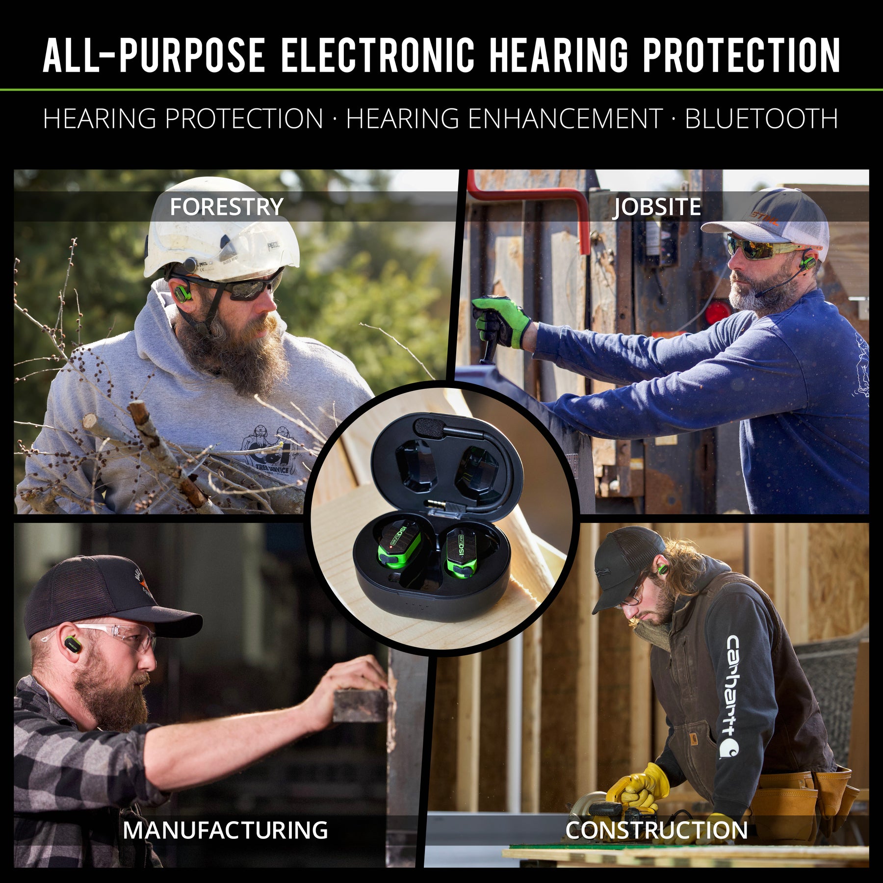 ISOtunes ULTRACOMM Aware All-Purpose Electronic Hearing Protection Wireless Earbuds