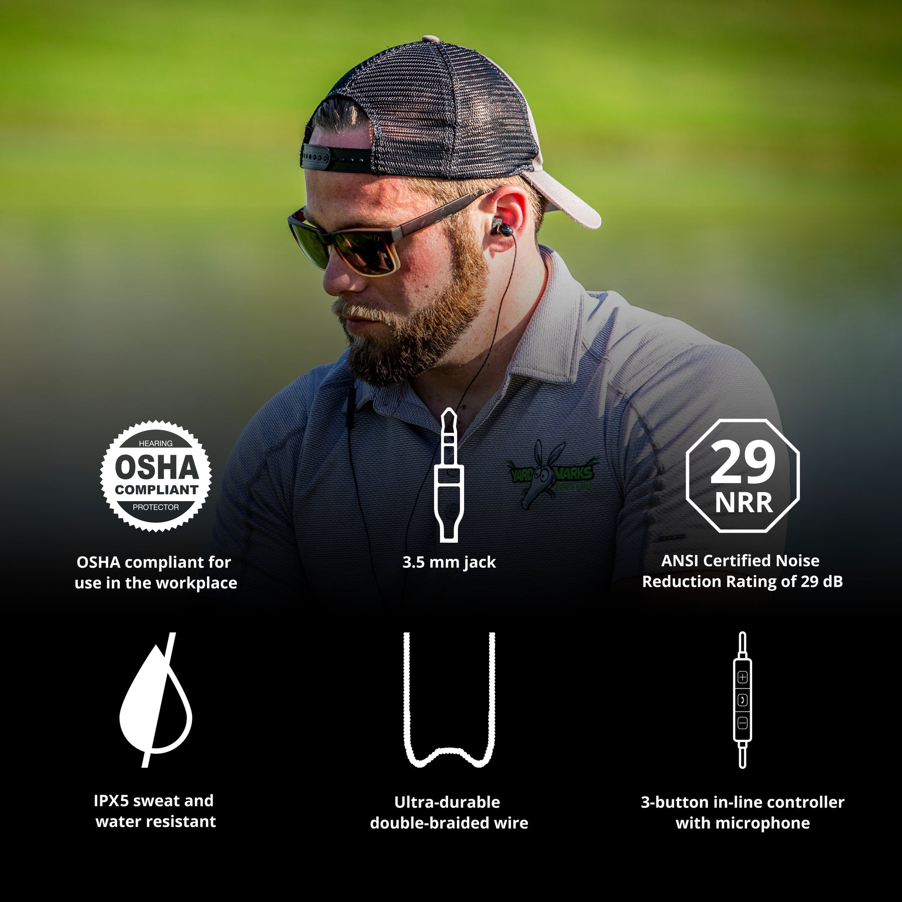ISOtunes WIRED Hearing Protection Earbuds Features Highlights