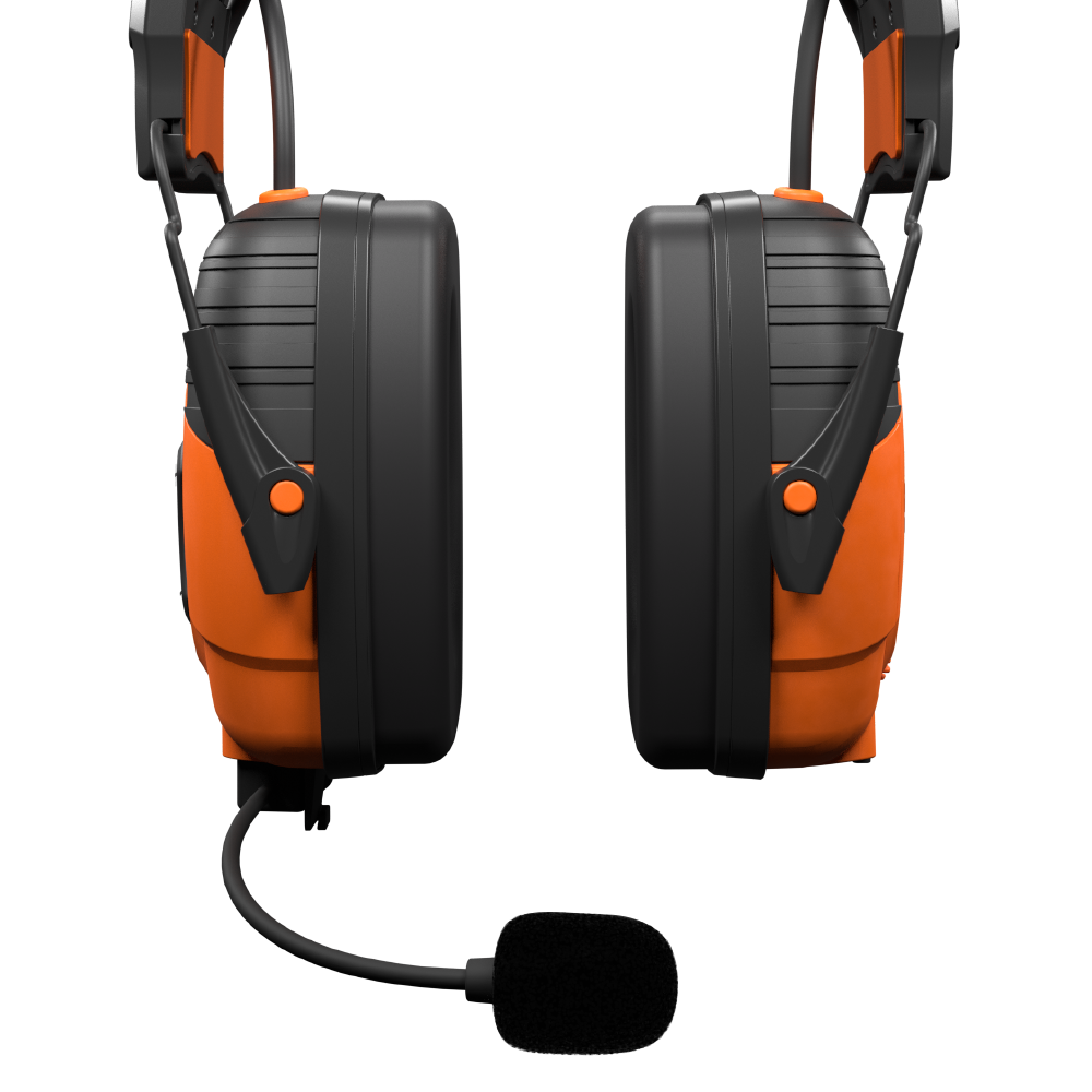 LINK 2.0 Earmuff with Boom Mic for phone calls and radio
