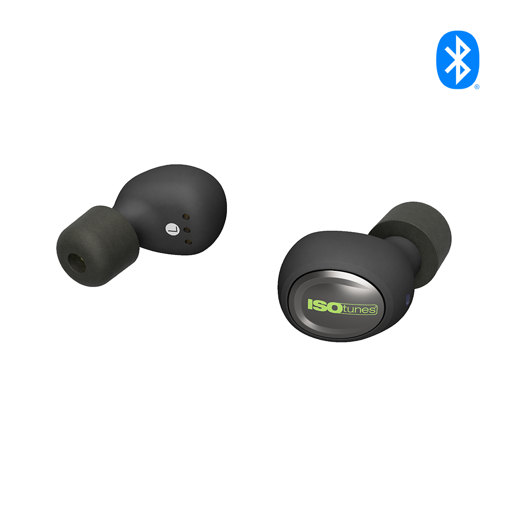 ISOtunes Black FREE 2 Bluetooth Hearing Protection Earbuds