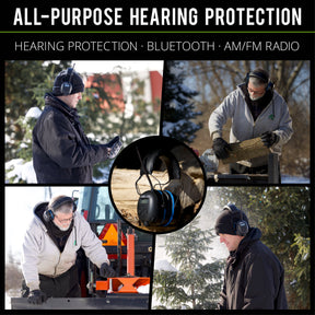 ISOtunes AIR DEFENDER AMFM BT All-Purpose Hearing Protection Lightweight Earmuffs with Radio and Bluetooth