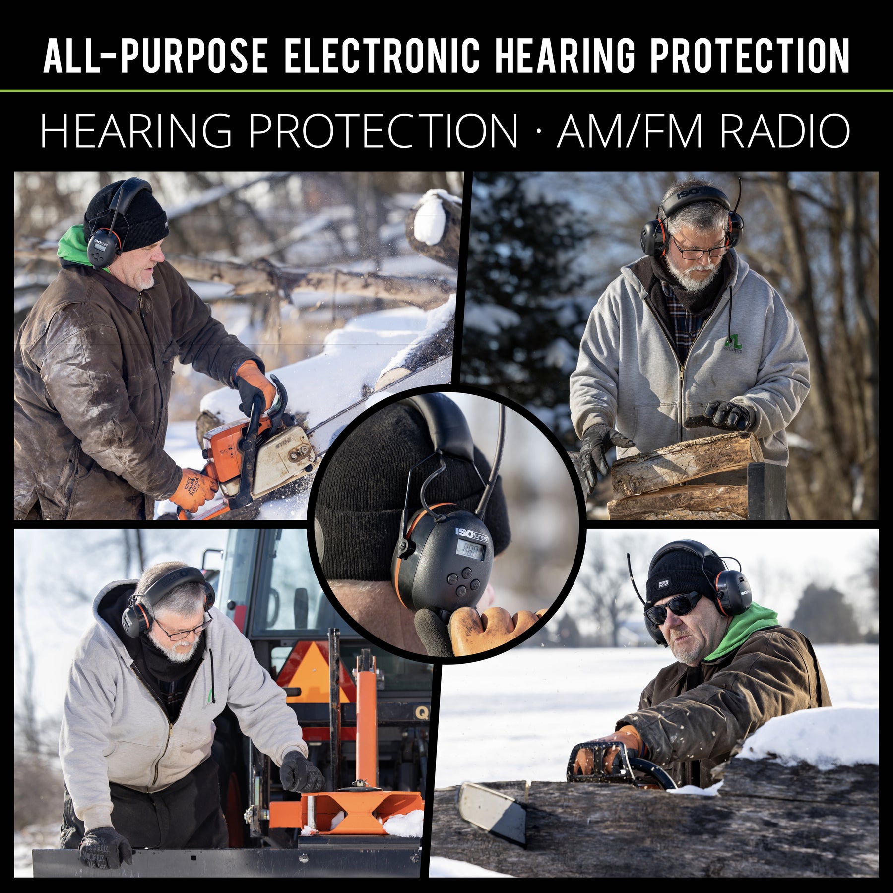 ISOtunes AIR DEFENDER AM/FM All-Purpose Electronic Hearing Protection with AM/FM Radio