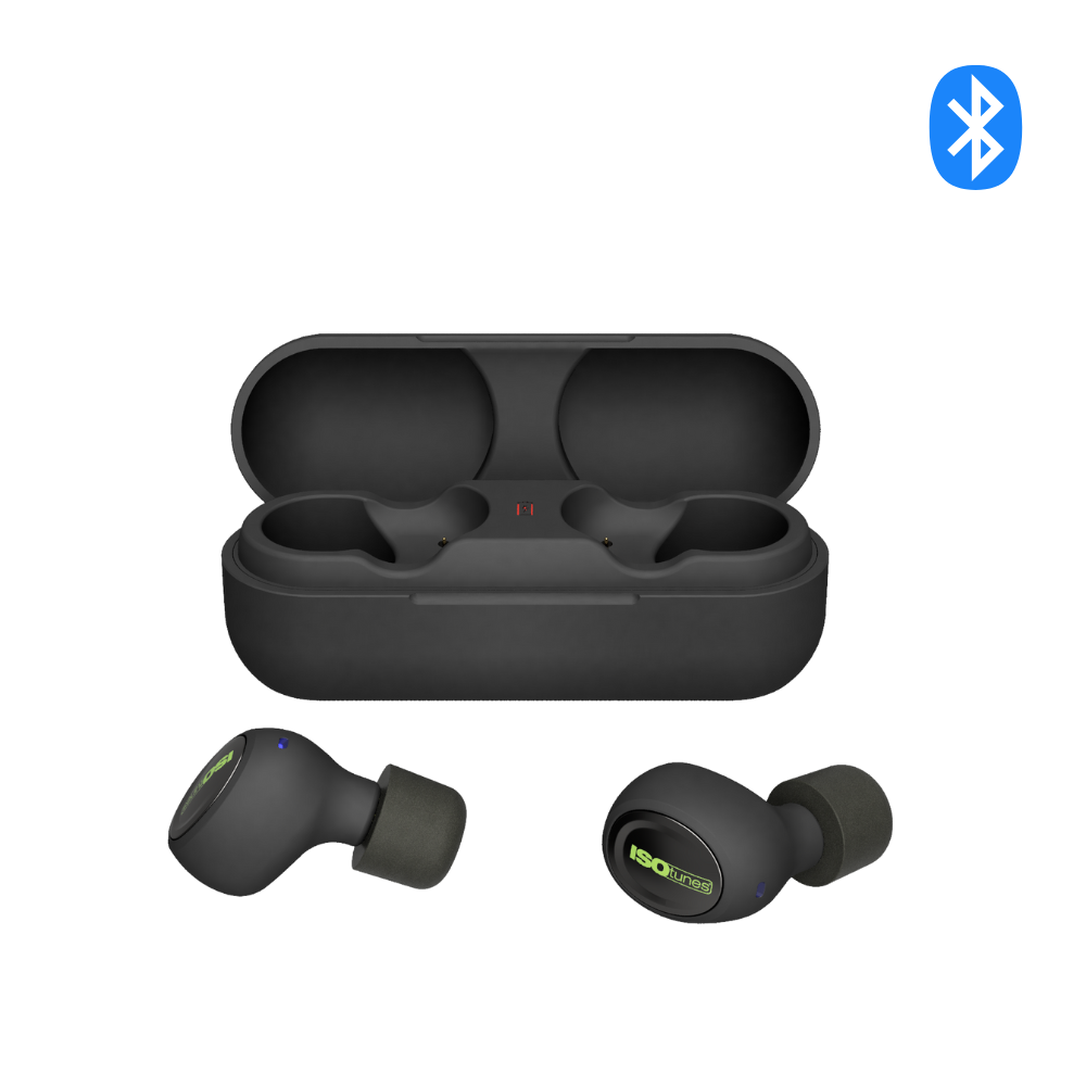 ISOtunes FREE 2.0 Black Earbuds with Case