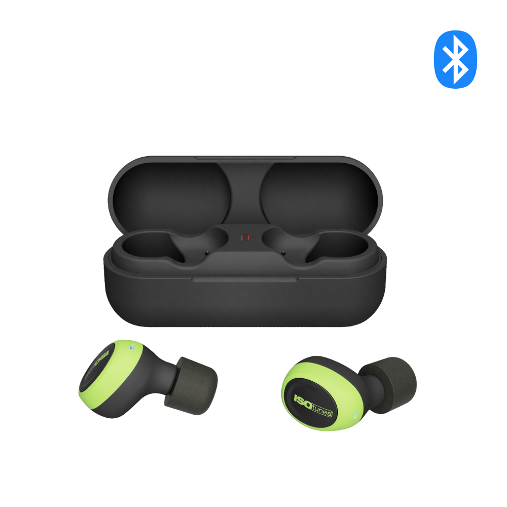 ISOtunes FREE 2.0 Green Earbuds with Case