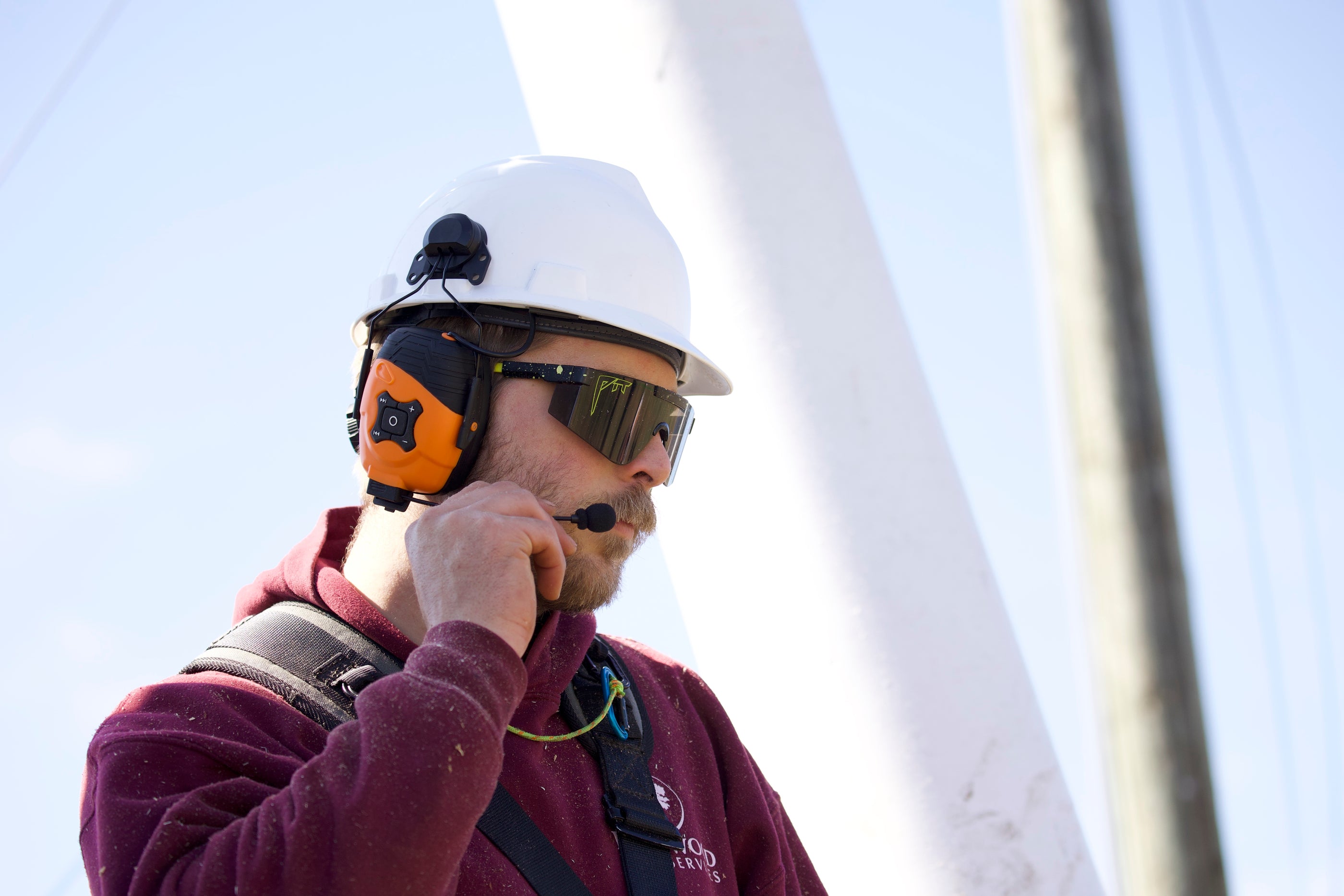 ISOtunes LINK 2 Helmet Mount Hearing Protection for the Jobsite