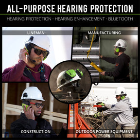 ISOtunes LINK Aware Hard Hat Earmuff for Construction