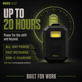 ISOtunes SIDEKICK 20 Hours Battery Life