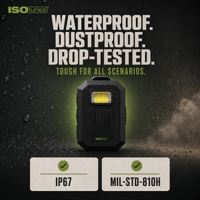 ISOtunes SIDEKICK IP67 MIL-STD-810H