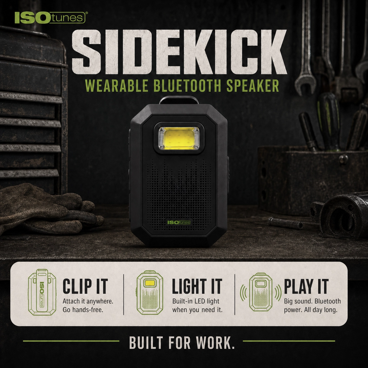 ISOtunes SIDEKICK Wearable Bluetooth Speaker