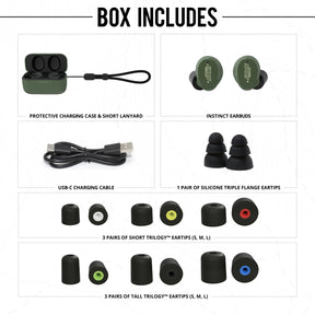 ISOtunes Sport INSTINCT Box Includes