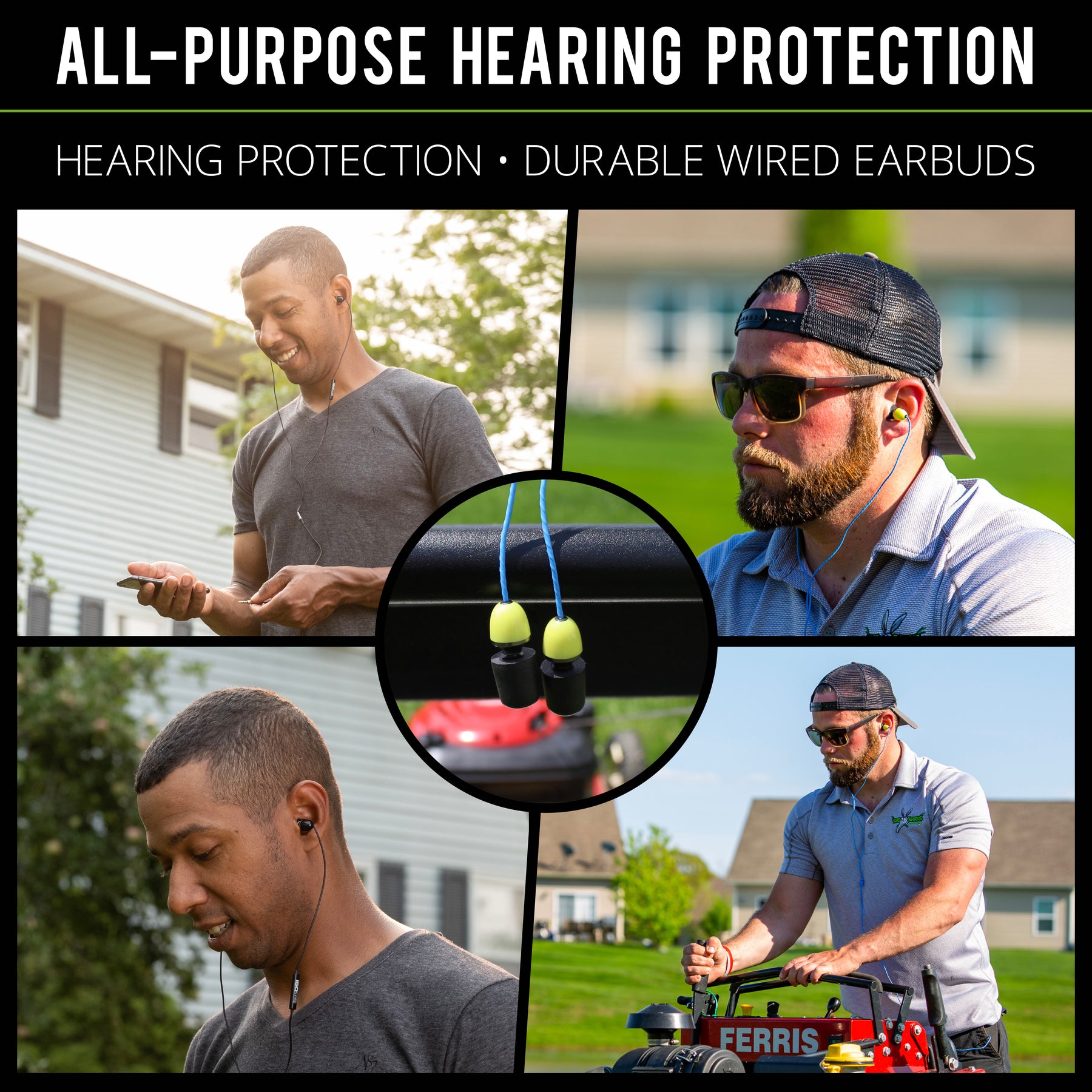 ISOtunes WIRED Listen Only All-Purpose Hearing Protection Durable Earbuds