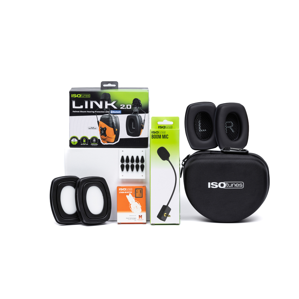 ISOtunes LINK 2.0 Helmet Mount Bundle | Hearing Pro & Accessories