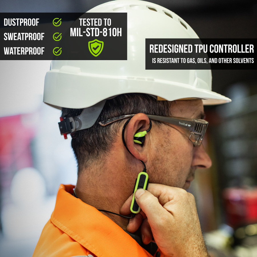 ISOtunes PRO Aware 2.0 Electronic BT Earbuds | 26 NRR | OSHA-Compliant