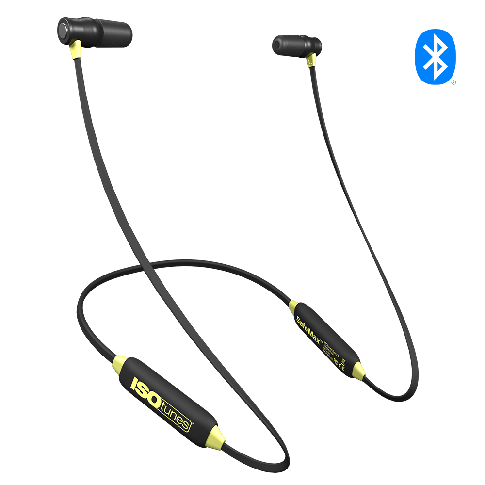 ISOtunes Yellow XTRA 2 Hearing Protection Earbuds with Bluetooth Technology
